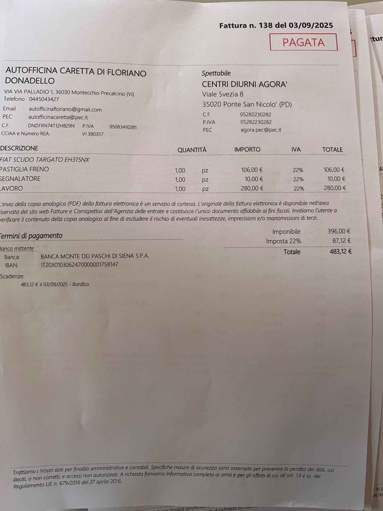 Fiat Scudo 2.0 MJT PL Combi 8 posti (M1)