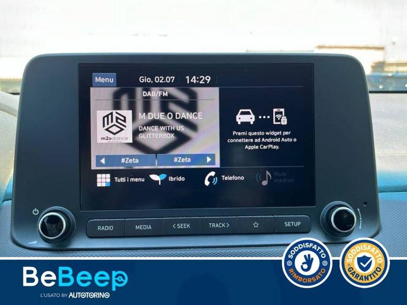 Hyundai Kona 1.6 GDI HEV XLINE SAFETY PACK 2WD 141CV DCT