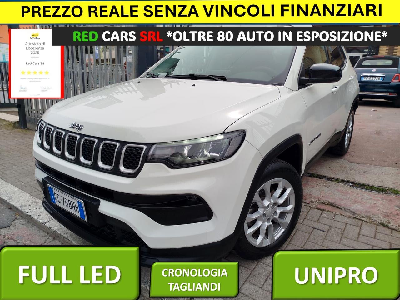 JEEP COMPASS 1.3 131CV RESTYLING UNIPRO' TAGLIANDI JEEP *PREZZO VERO* KM CERTI -GARANZIA 12 MESI