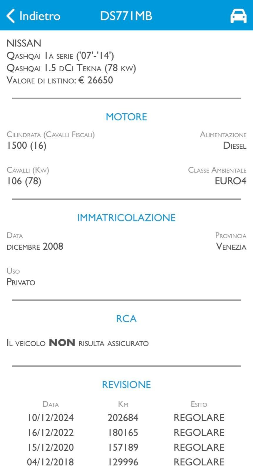 NISSAN QASHQAI 1.5 DIESEL - GARANZIA 12 MESI