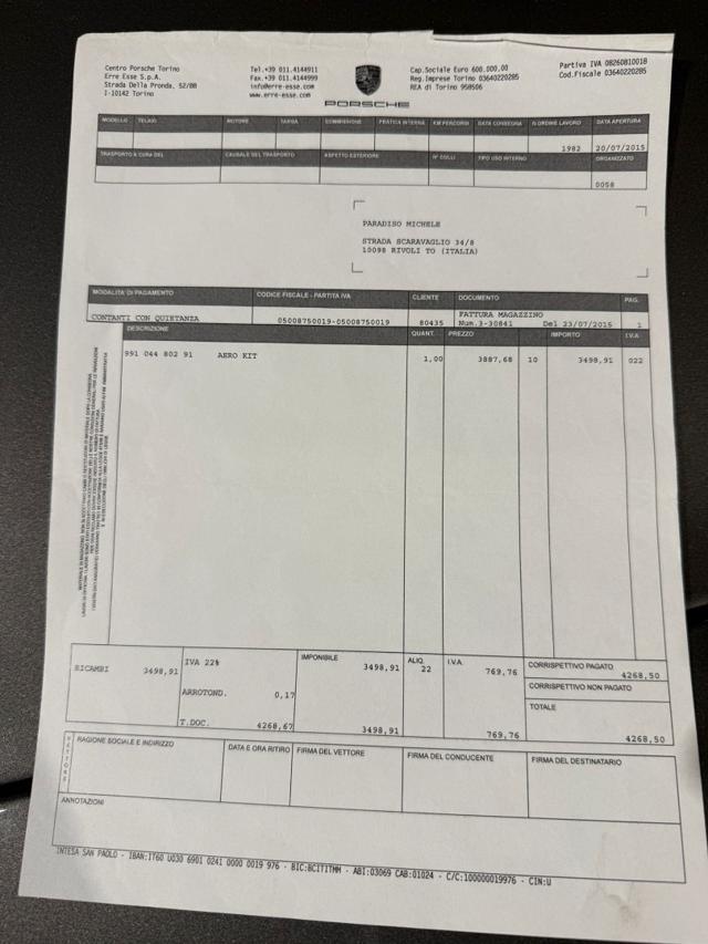 PORSCHE 911 3.8 Carrera S Coupè *Leggere descrizione*