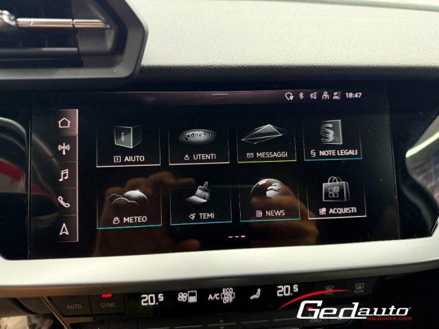 AUDI A3 SPB 30 TFSI SPORTBACK S tronic black edition NAVI