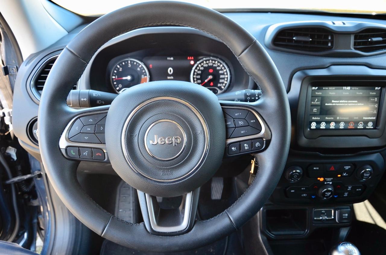 JEEP RENEGADE 1.6 MJT LIMITED 2WD 130cv, SERVICE JEEP, UFF ITALIANA, EURO 6D, APPLE ANDROID, RETROCAMERA, PERMUTE