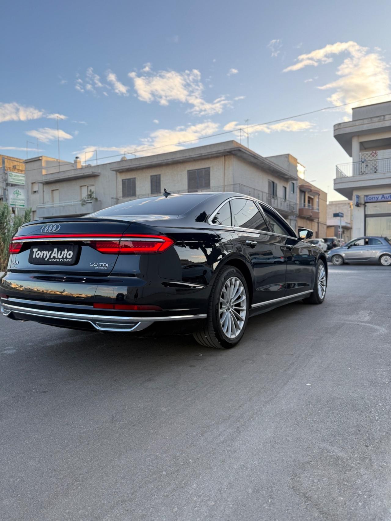 Audi A8 50 TDI 3.0 mhev quattro TIPTRONIC LUCI SOFFUSE INTERNE VIRTUAL COCKPIT,TELECAMERA,NAVI, APPLE CARPLAY
