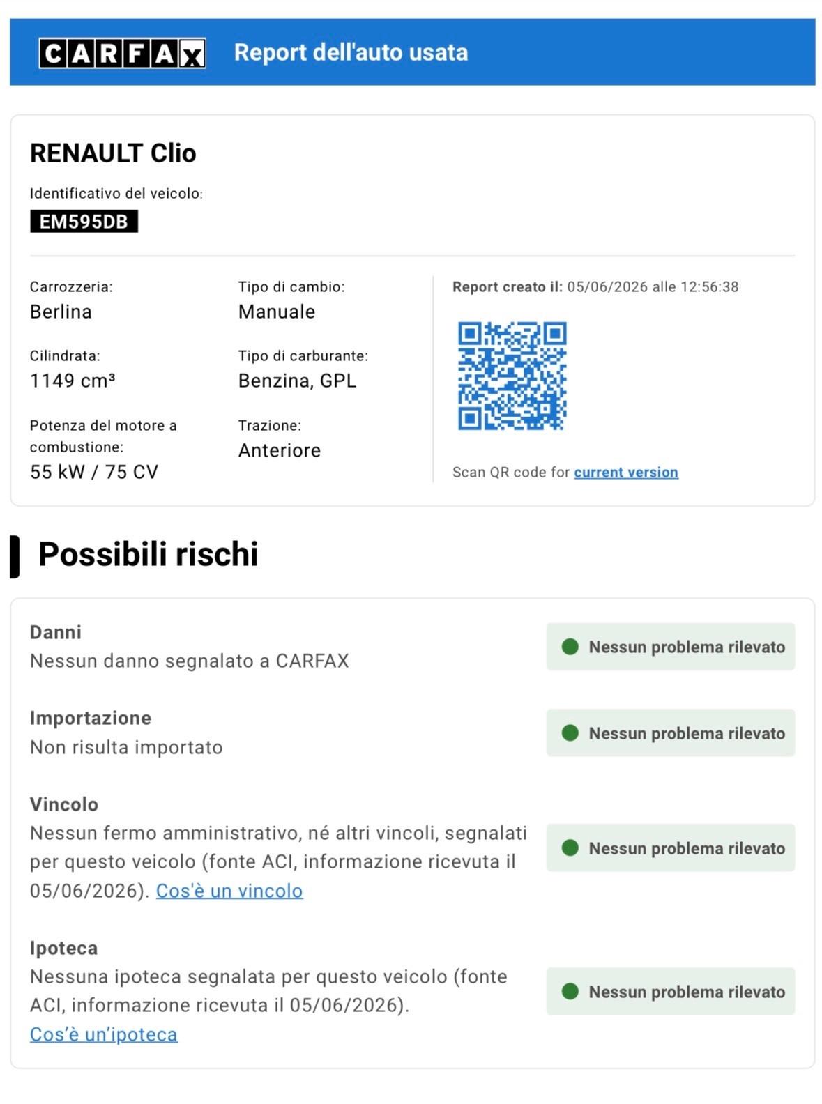 Renault Clio 1.2 16V 5 porte GPL Dynamique