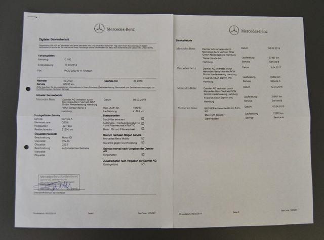 MERCEDES-BENZ C 180 Aut. Sport "Tetto-Pelle-Comand-Led-Tagliandi MB"