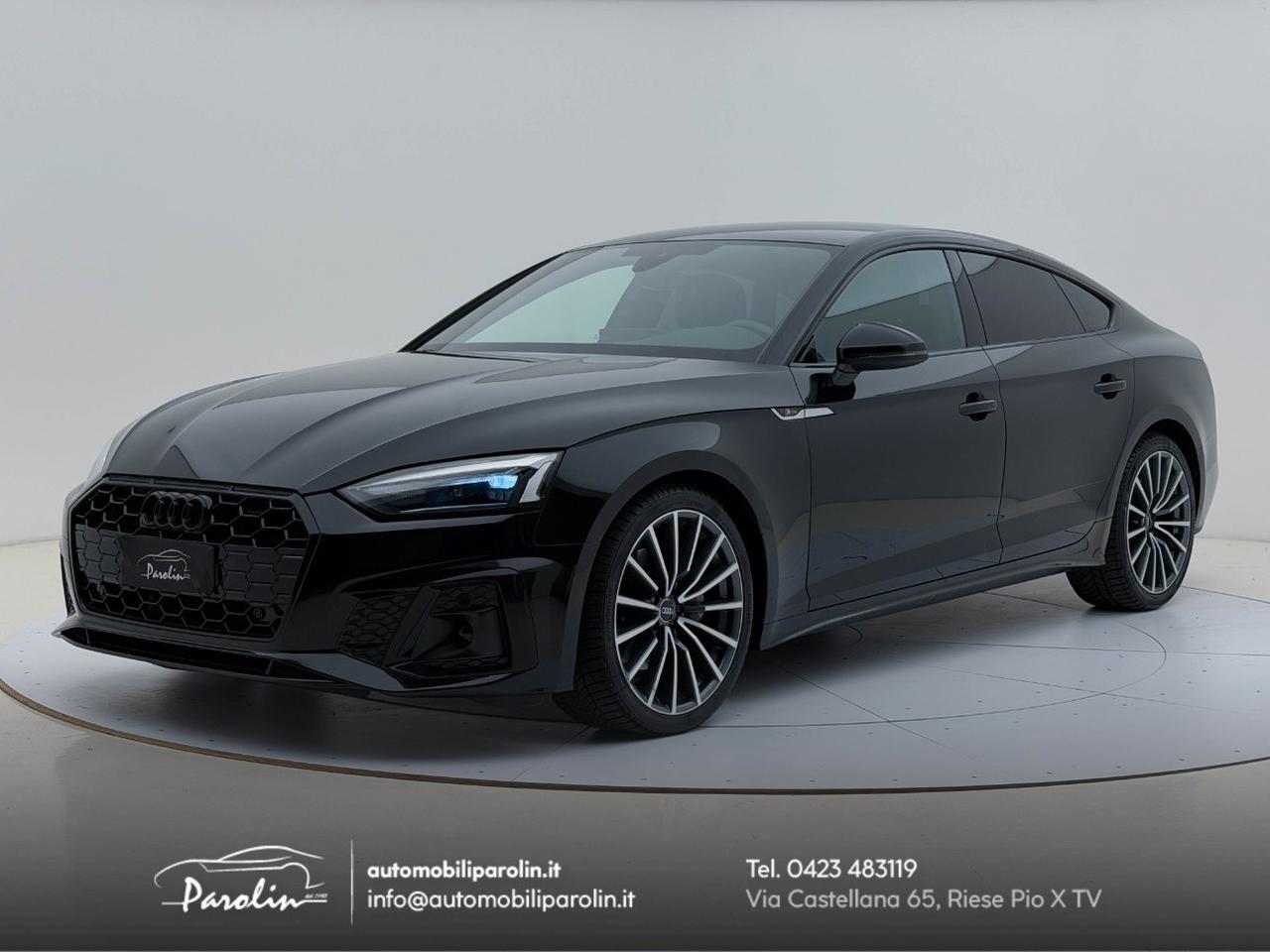 Audi A5 Sportback 40 2.0 tdi mhev S-Line edition S-tronic Black pack-Telecamera-B&O