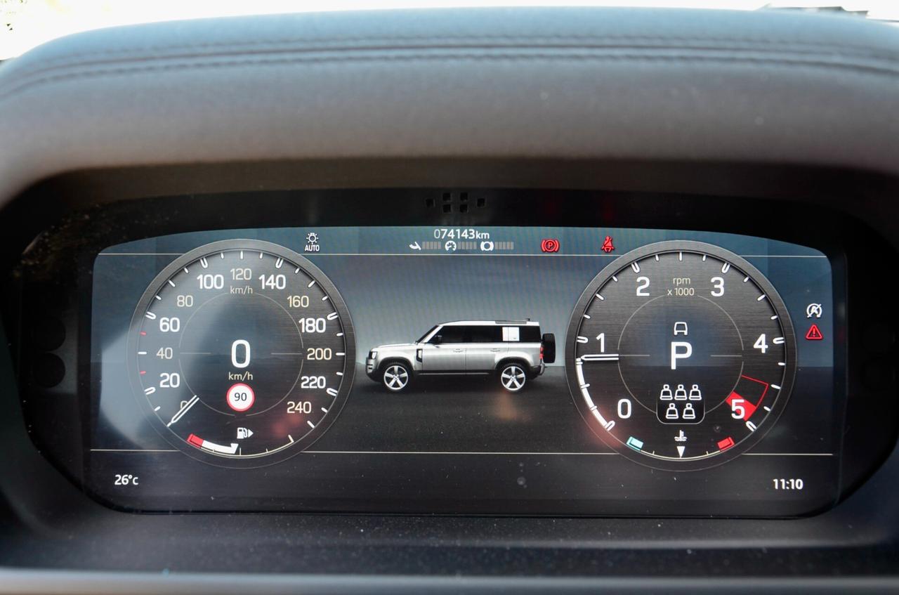 LAND ROVER DEFENDER 2.0d SD4 AWD 240cv 7 POSTI AUTO, GARANZIA UFF LAND ROVER, UFF ITALIANA, SERVICE UFF LAND ROVER, EURO 6D, TETTO, HI-FI MERIDIAN, FARI LED, PERMUTE