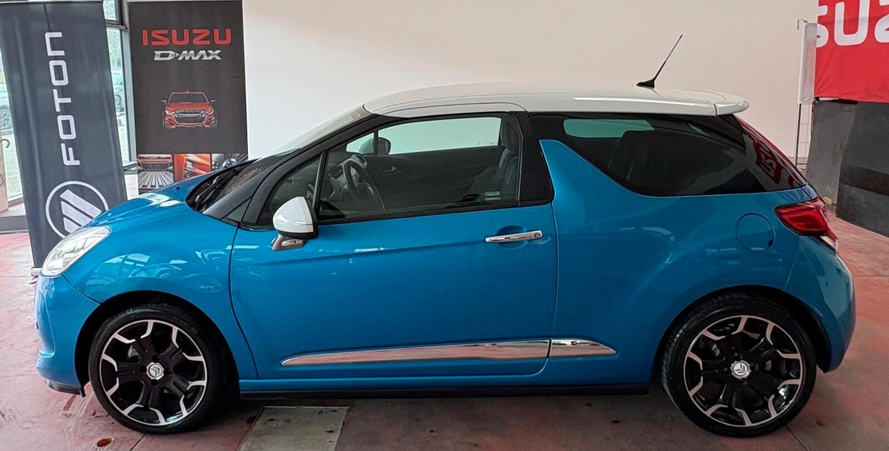 CITROEN DS3 SPORT CHIC benz. 1.6 THP CV 156 Km 170 831 certificati garanzia 12 mesi