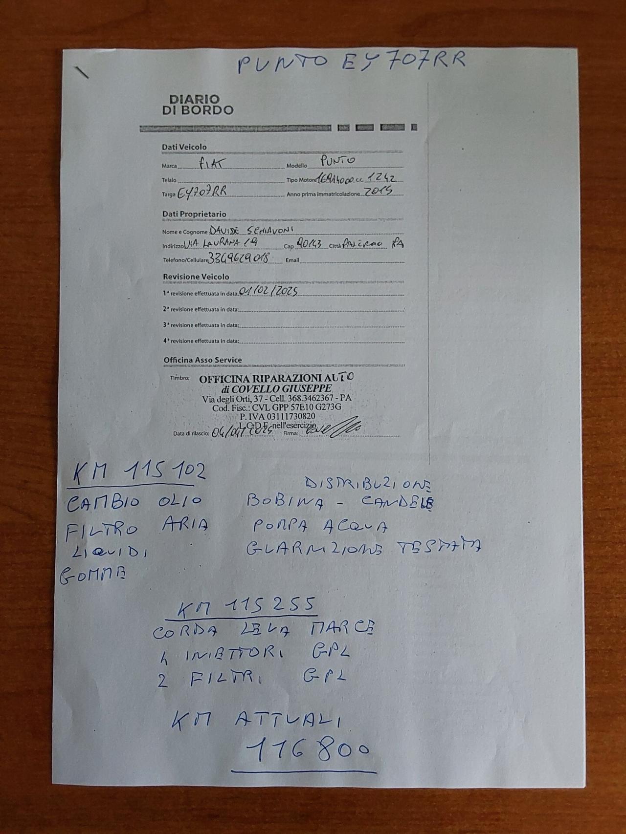 Fiat Punto 1.2 70 CV Lounge (GPL).