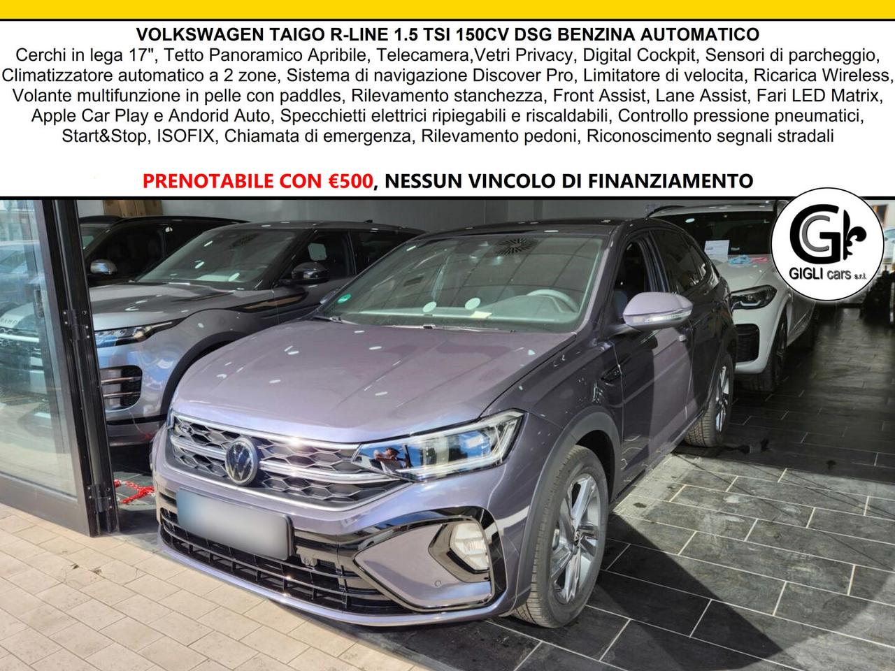 Volkswagen Taigo R-Line Tetto C.17" Camera Navi RLine R Line
