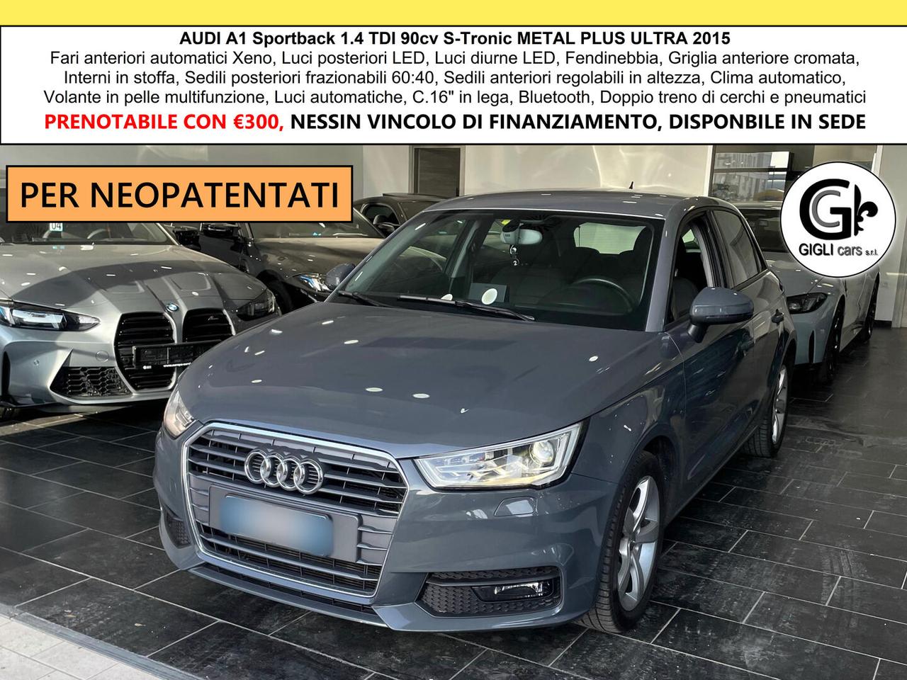 Audi A1 Sportback 1.4 TDI Neopatentati Metal Plus Ultra
