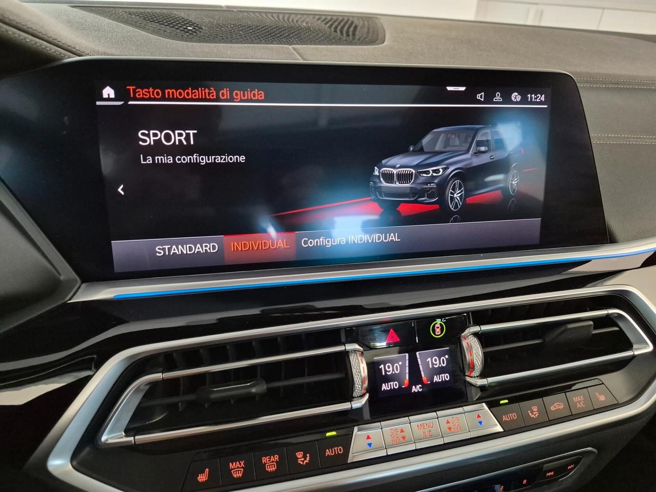 BMW X5 XDRIVE 45E MSPORT LASER PELLE TETTO SOSPENSIONI PNEUMATICHE FRENI M BLU C.21" ADAS 1 PROPRIETARIO