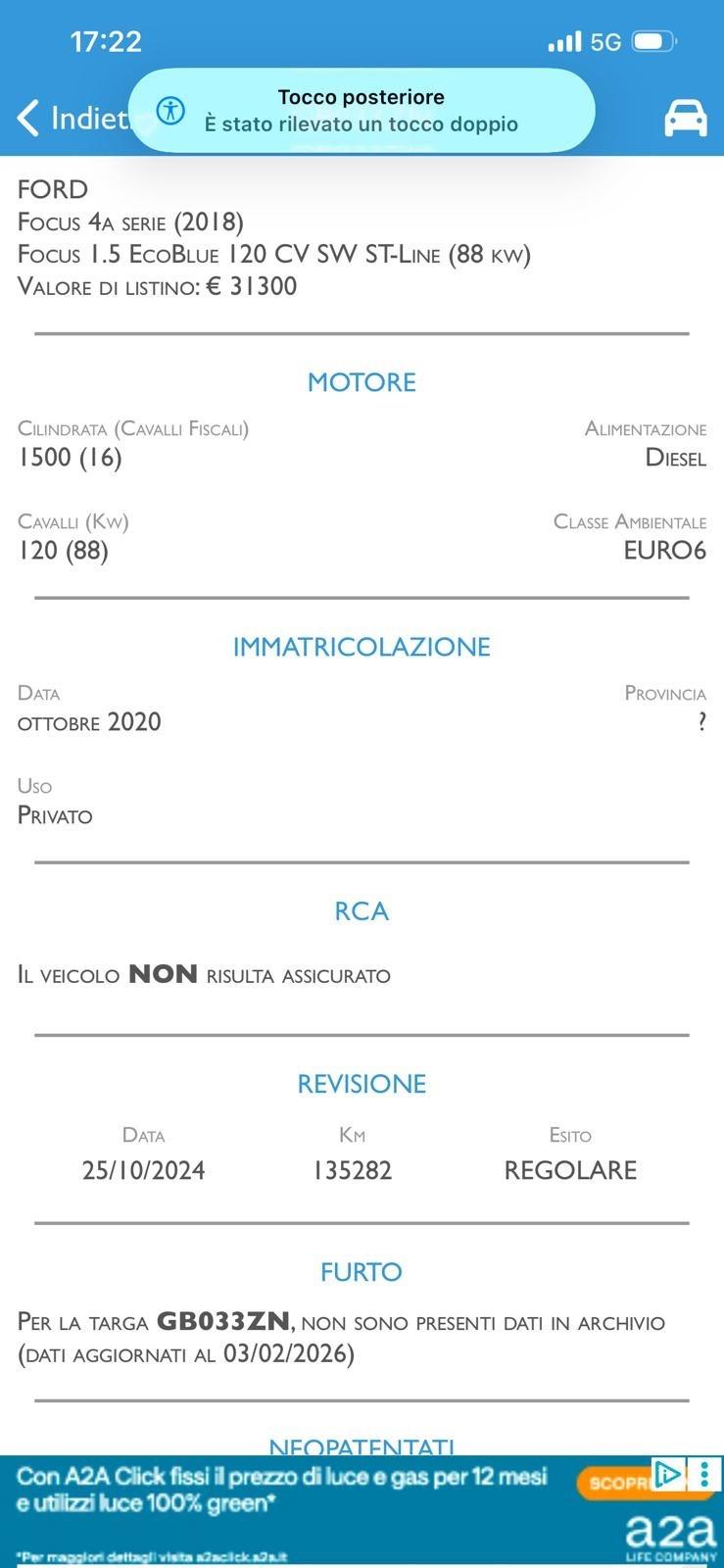 Ford Focus 1.5 EcoBlue 120 CV SW Business