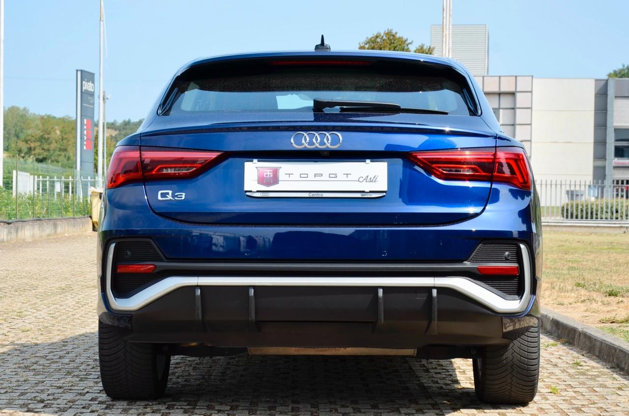 AUDI Q3 SPORTBACK 45 1.4 TFSI S-LINE EDITION 245cv S-TRONIC, GARANZIA AUDI 2/27, UFF ITALIANA, SERVICE AUDI, FULL LED, RETROCAMERA, APPLE ANDROID, PERMUTE