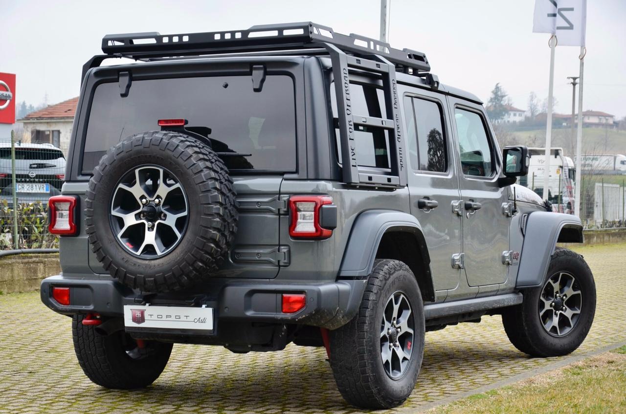 JEEP WRANGLER UNLIMITED 2.2 MJT RUBICON 200cv AUTO, SERVICE CERTIFICATI, UFF ITALIANA, PORTAPACCHI, PERMUTE