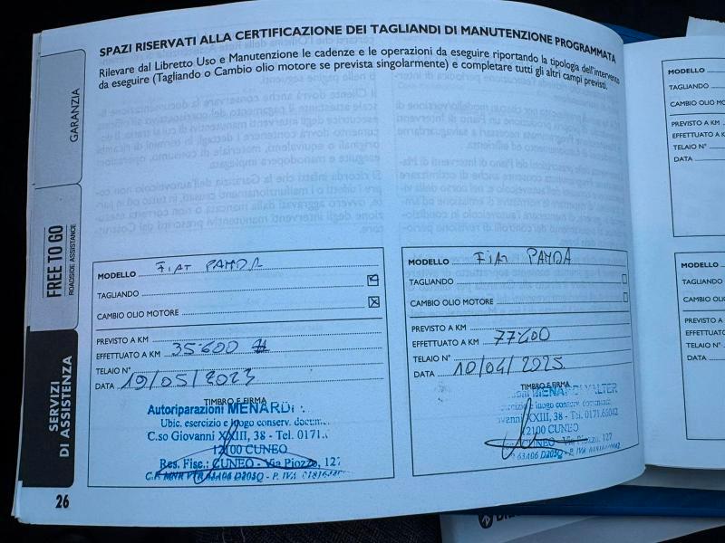 Fiat Panda 1.0 hybrid/GPL 70cv ADATTA NEOPATENTATI