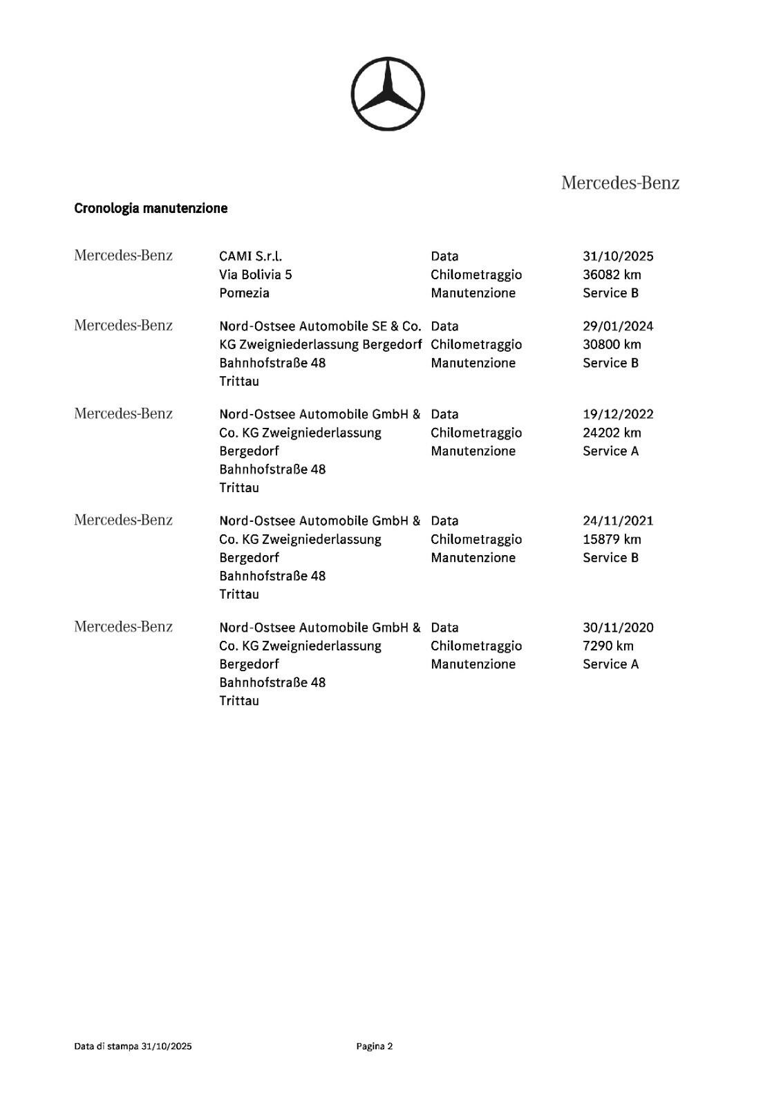 Mercedes-benz SLC 200 Sport Cabrio Tagliandi Mercedes Led Air scarf Navi