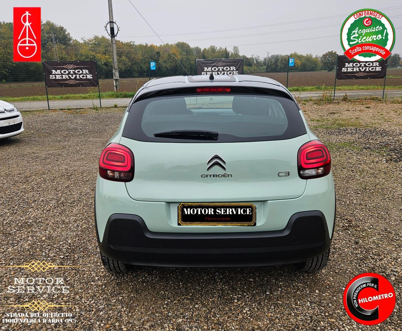 Citroen C3 verde TIFFANY 1.2 benz 66000KM DA 99€ MESE