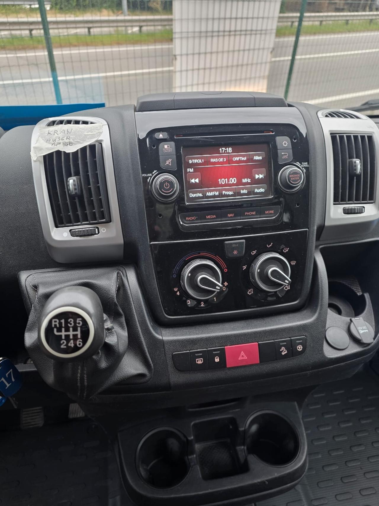Fiat ducato cassone fisso e gru