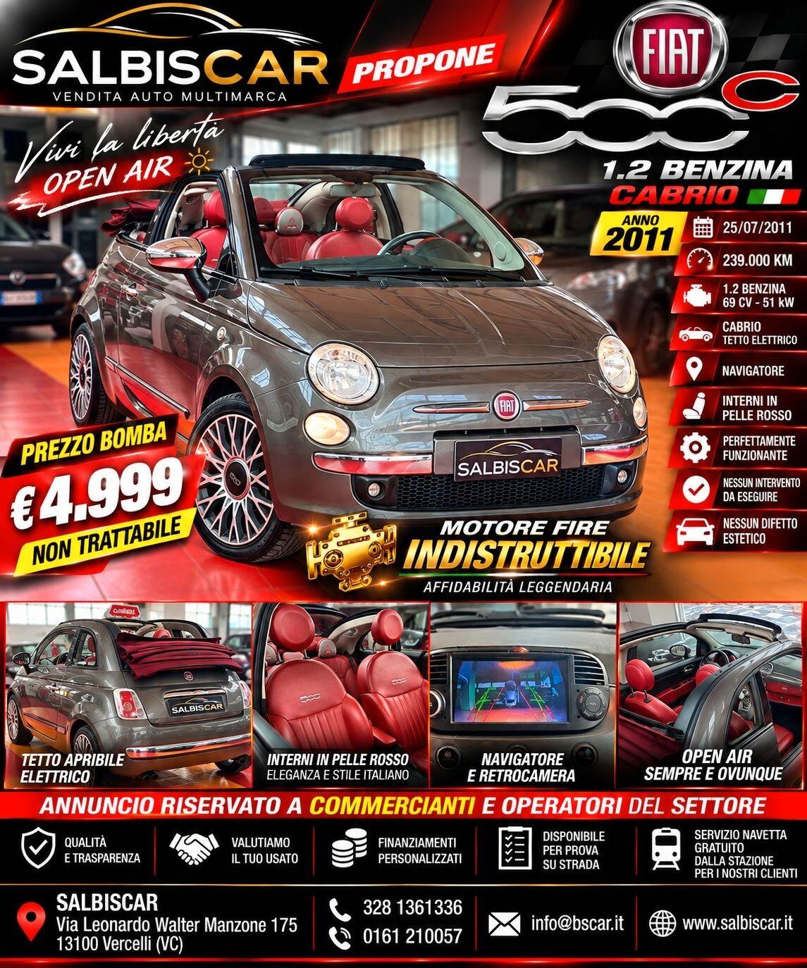 Fiat 500 C 1.2 Lounge