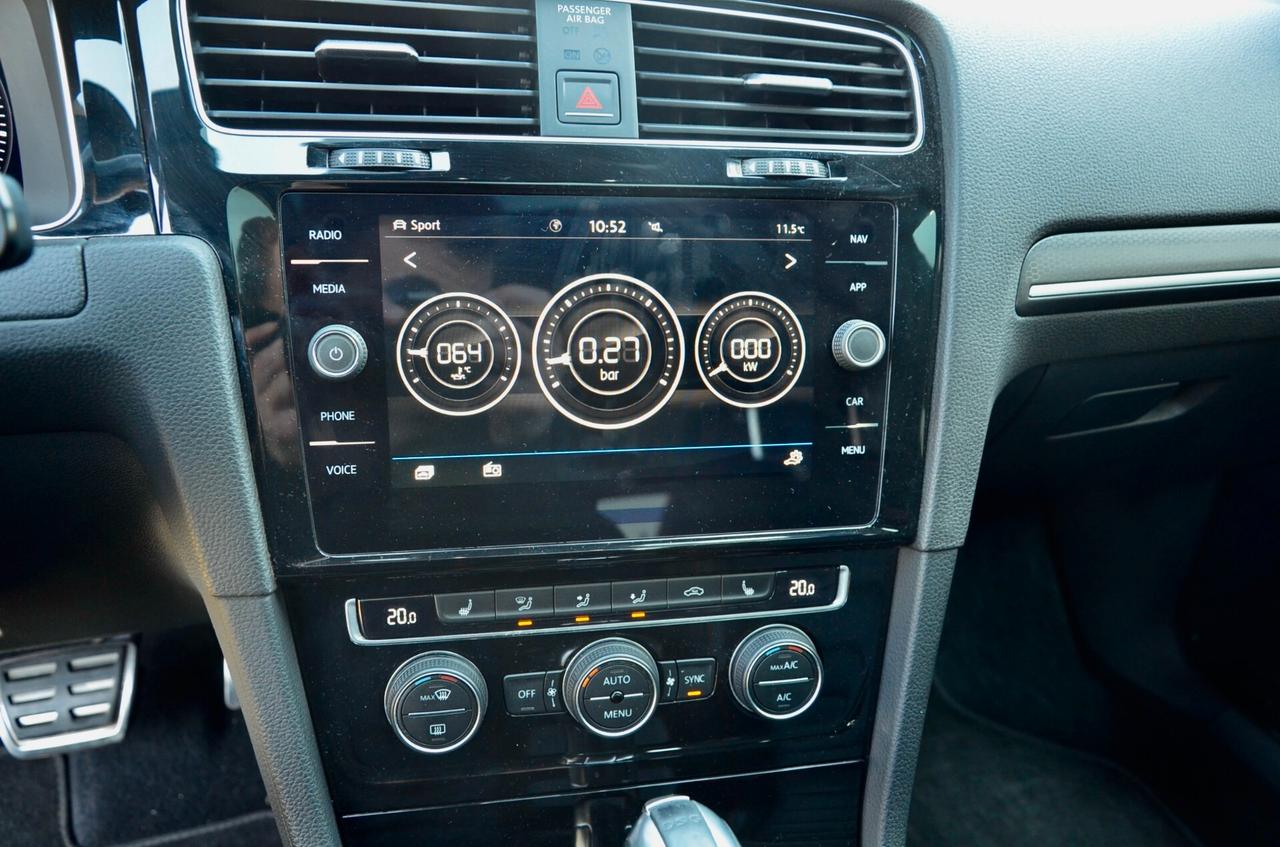 VOLKSWAGEN GOLF 7.5 GTI PERFORMANCE 2.0 TSI 245cv DSG, SERVICE CON FATTURE, TETTO, DCC, FULL PELLE, FARI FULL LED, 19", PERMUTE