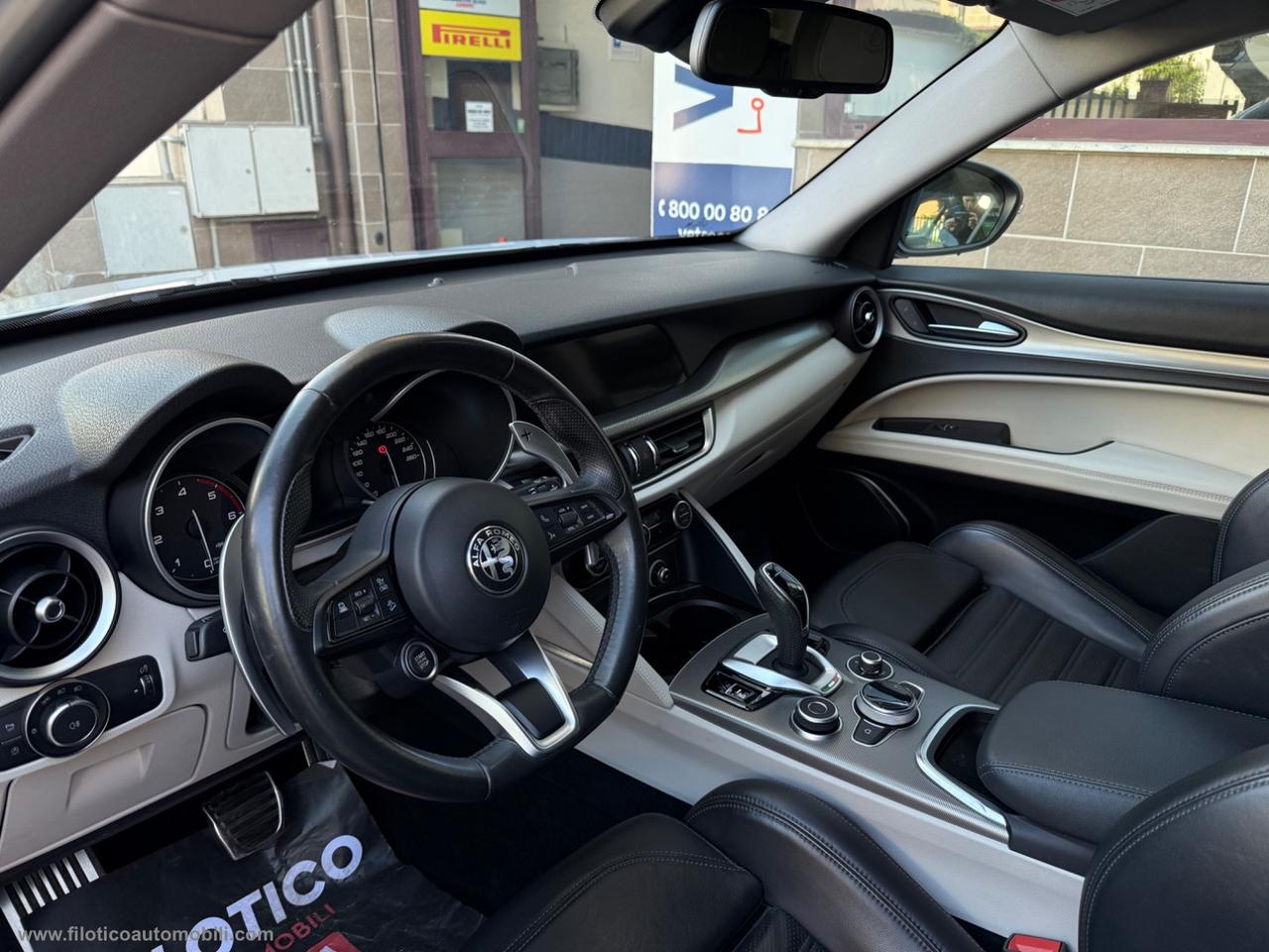 ALFA ROMEO Stelvio 2.2 T.diesel 190CV AT8 Q4 Sprint MY 2021 - GANCIO DI TRAINO ELETTRICO-PELLE