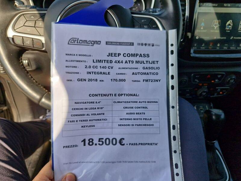 Jeep Compass II 2017 2.0 mjt Opening Edition 4wd 140cv auto