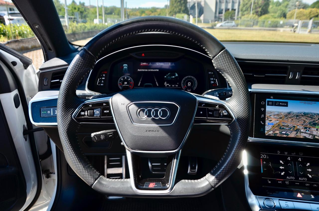 AUDI A6 AVANT 45 3.0 TDI MHEV S-LINE INT+EXT QUATTRO 231cv TIPTRONIC, SERVICE AUDI, EURO 6D, BLACK PACK, MATRIX, BANG & OLUFSEN, GANCIO TRAINO, PERMUTE