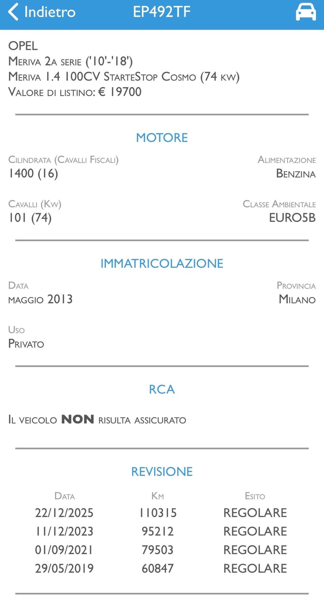 Opel Meriva 1.4 100CV Cosmo 111 Mila KM