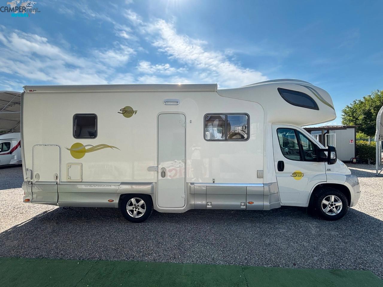 GIOTTILINE SUNNY S 210 - mansardato con doppia Dinette e letti a castello in coda