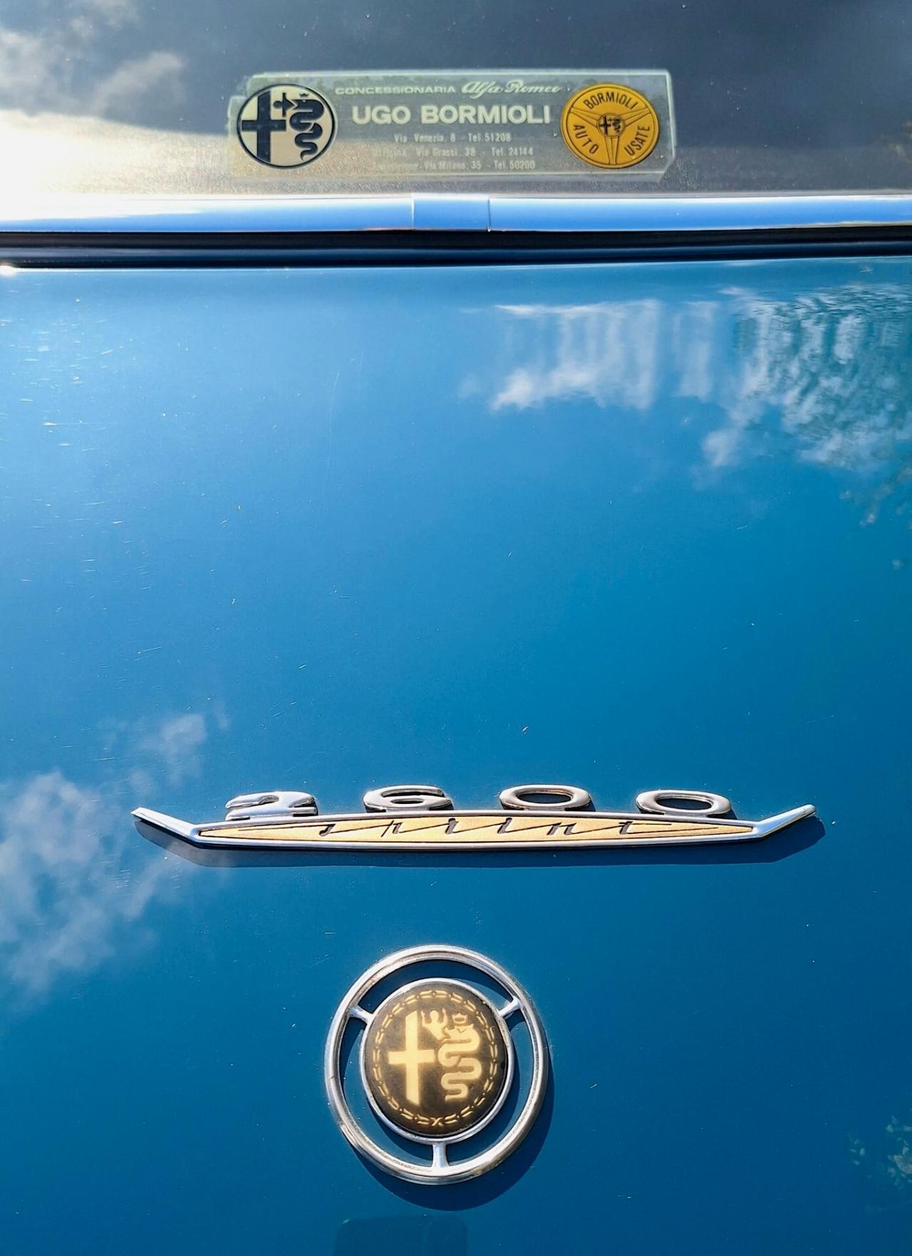 Alfa Romeo Sprint 2600 - Targa Nera - Omologata ASI Targa ORO