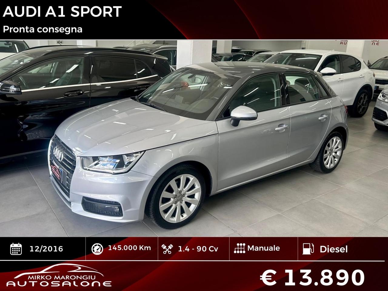 Audi A1 1.4 TDI Sport FINANZIABILE/GARANTITA
