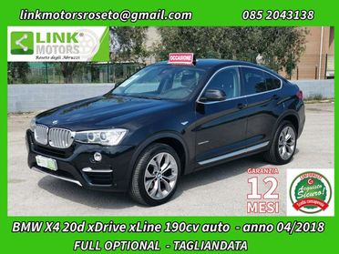 BMW X4 xDrive20d xLine auto - FULL -GARANZIA12MESI