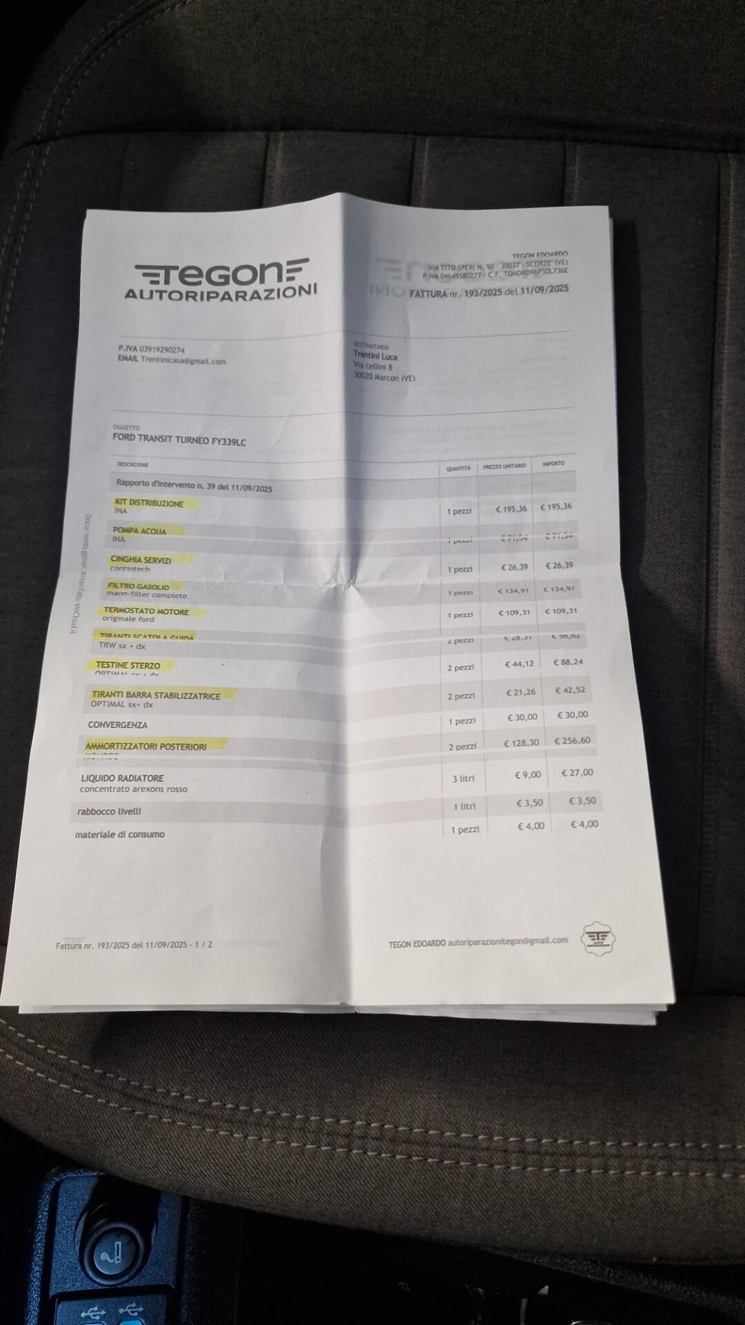 Ford Tourneo Connect Gran 1.5 TDCi 120 CV Titanium SOSTITUITO MOTORE NUOVO