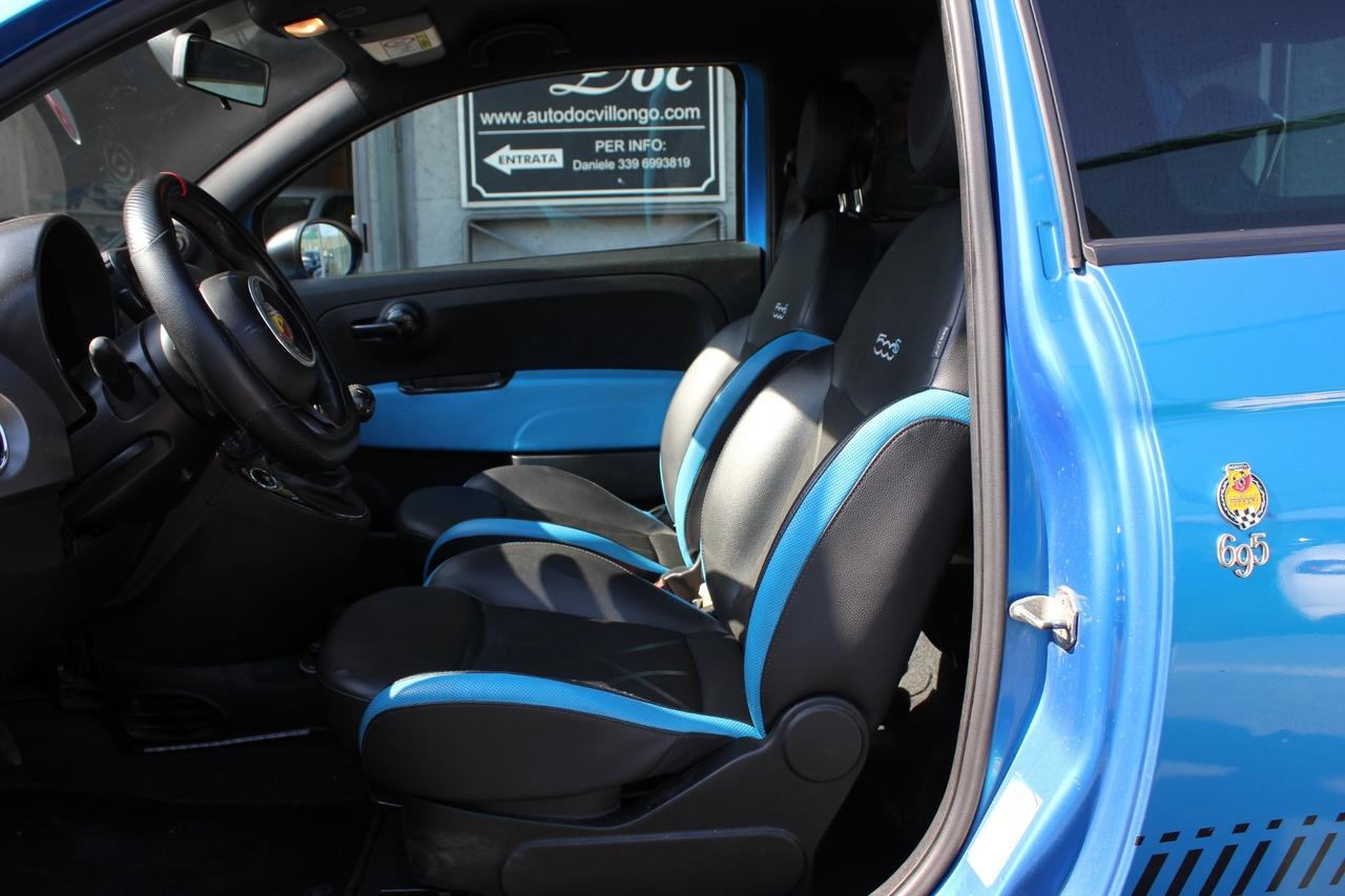 FIAT 500 1.2 69 CV ''LOOK ABARTH 695 TRIBUTO FERRARI INTERNI MISTO PELLE TRAFORATA