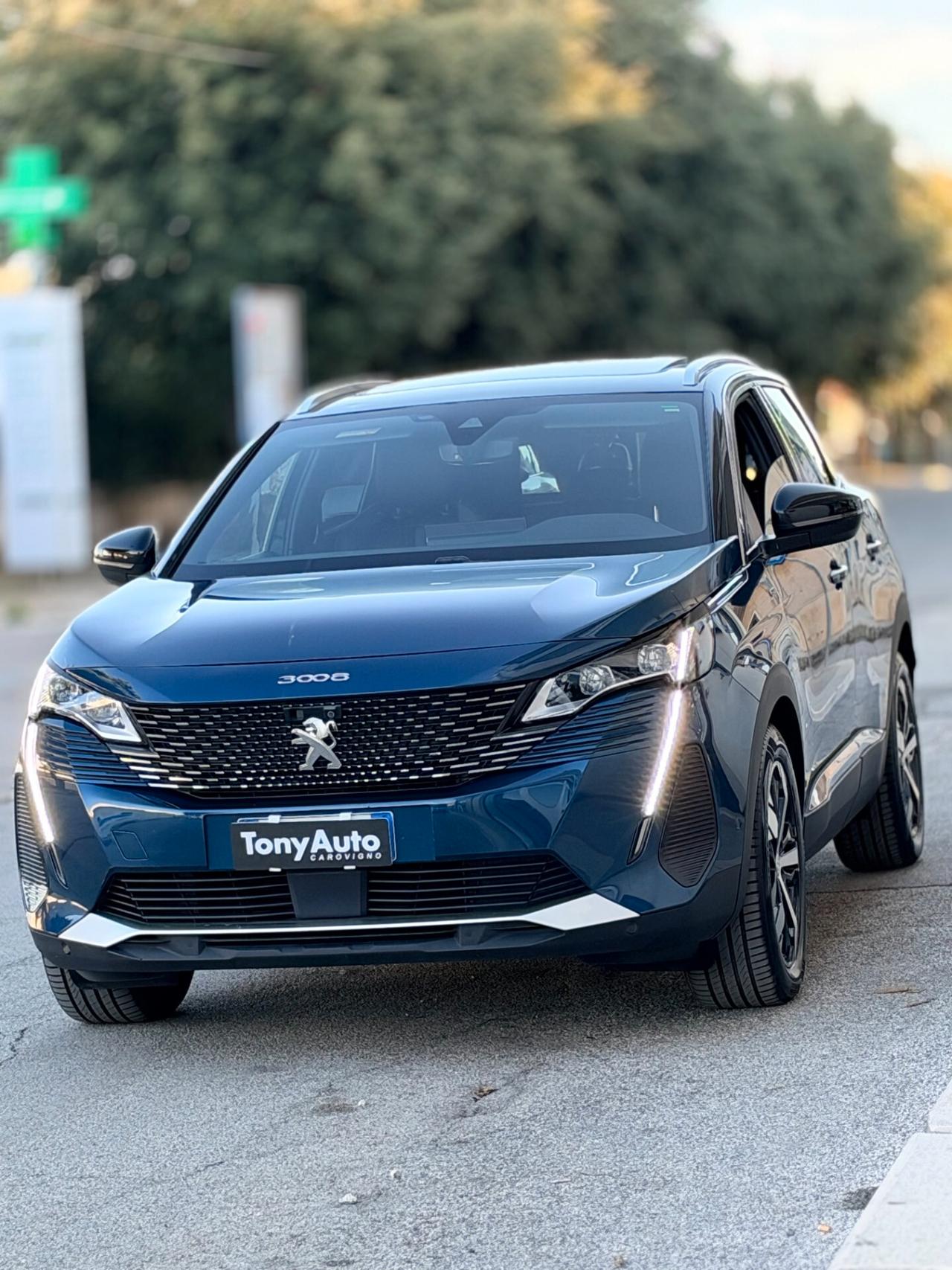 Peugeot 3008 1.5 bluehdi GT S con TETTO APRIBILE,VIRTUAL COCKPIT,APPLE CARPLAY,TELECAMERA 360,INTERNI ALCANTARA/P