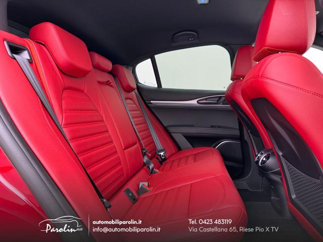 ALFA ROMEO Stelvio 2.0 Turbo 280 CV AT8 Q4 Veloce Harman-pelle Rossa