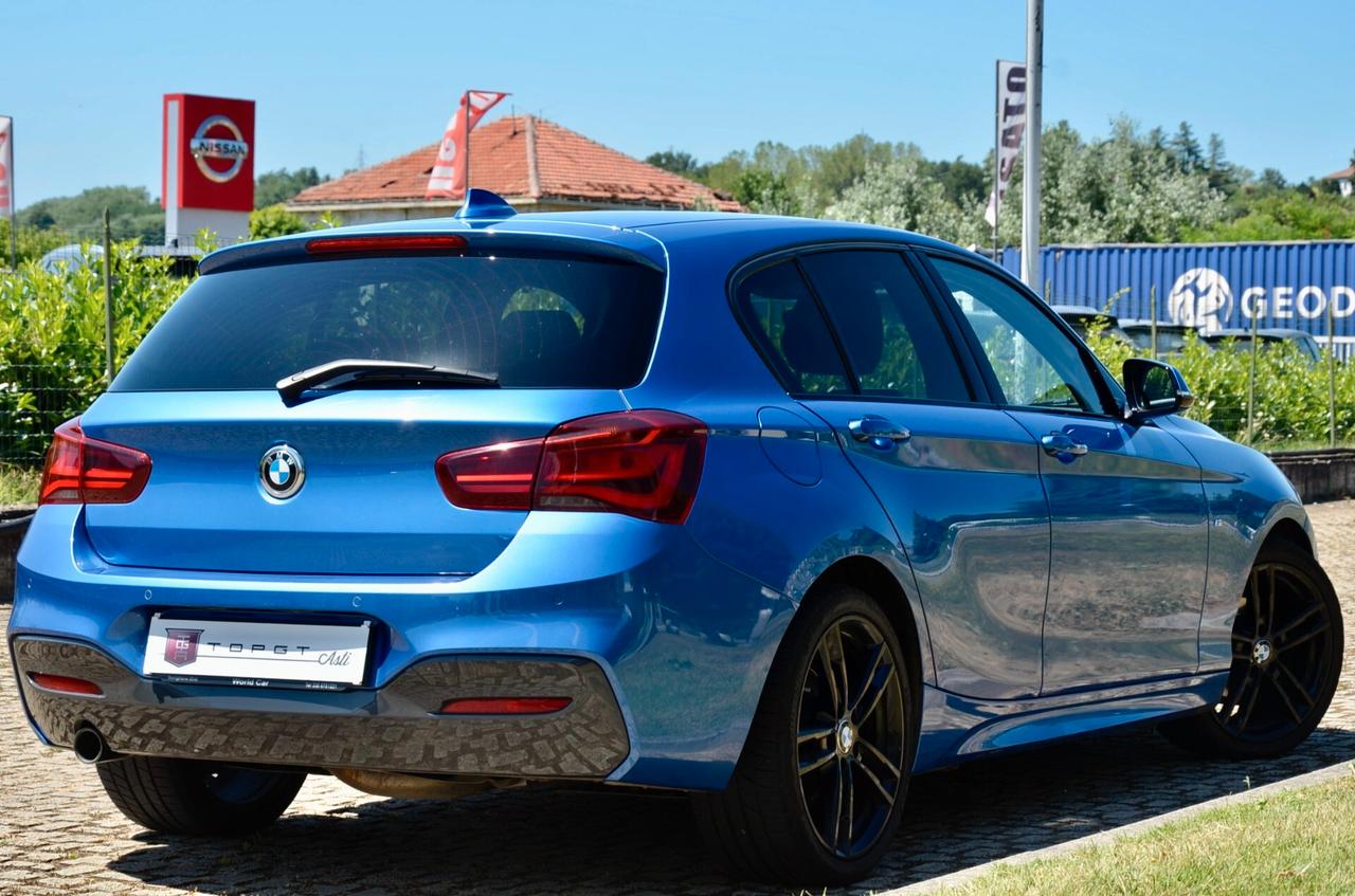 BMW 118d MSPORT 5p 150cv, SERVICE BMW, EURO 6C, TETTO, FARI LED, NAVI, 18", PERMUTE