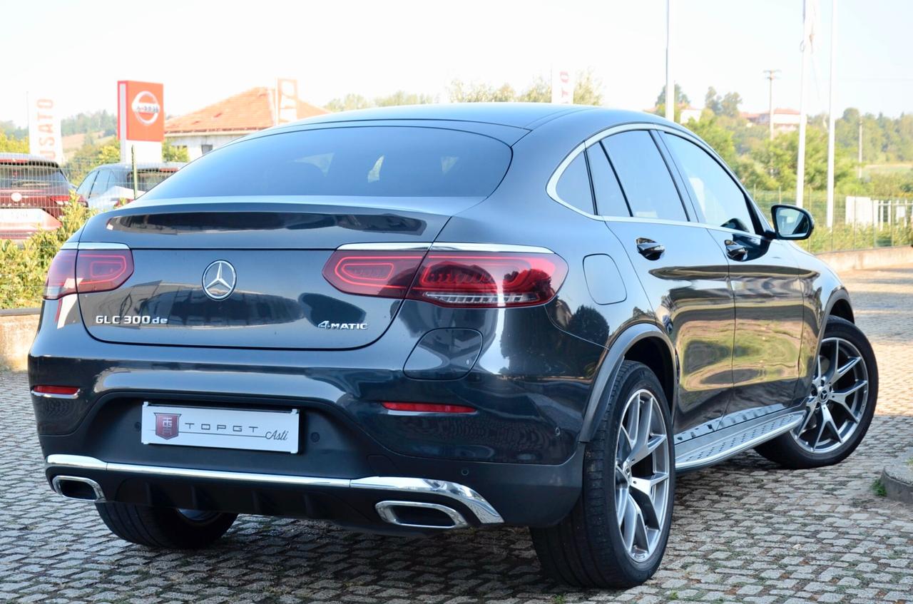 MERCEDES-BENZ GLC COUPE 300de PHEV PLUG IN (EQ POWER) PREMIUM AMG 4MATIC 194cv AUTO, UNICO UTILIZZATORE, UFF ITALIANA, EURO 6D, IVA ESPOSTA, SERVICE MERCEDES, PERMUTE
