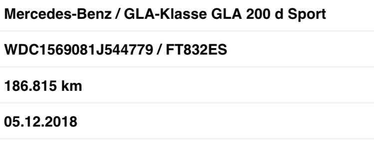 Mercedes-benz GLA 200D SPORT
