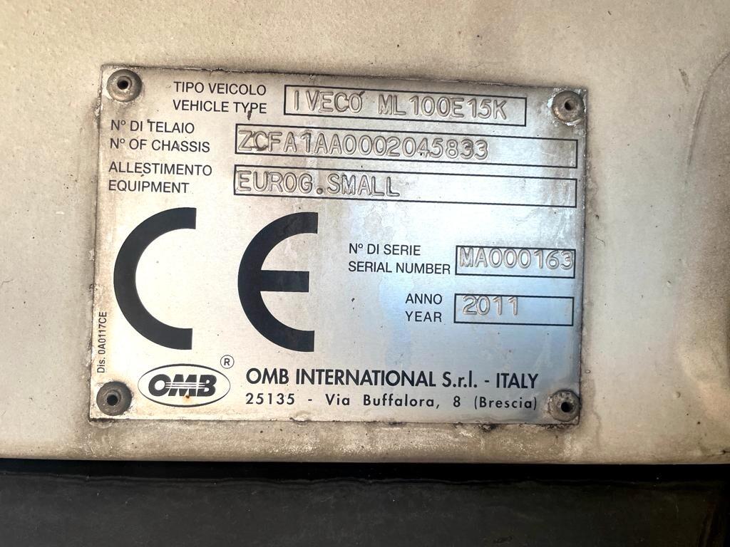 IVECO 100E15 EUROCARGO COMPATTATORE OMB EURO G.SMALL