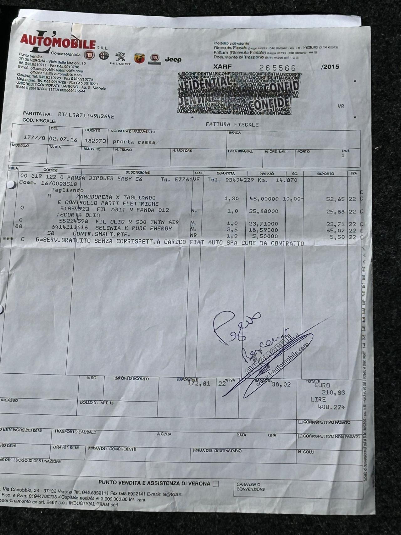 Fiat Panda 0.9 TwinAir Turbo Natural Power Easy