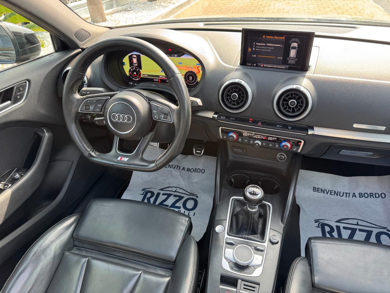 AUDI A3 35TDI 150CV S-LINE TETTO COCKPIT FULLED PELLE KEYLESS NAVI