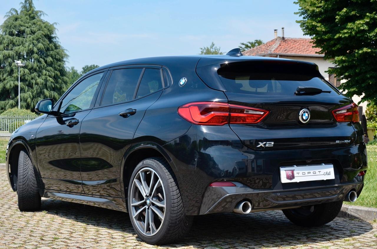 BMW X2 SDRIVE18d MSPORT 150cv AUTO, UFF ITALIANA, TUTTI SERVICE UFF BMW, EURO 6D, FARI LED, RETROCAMERA, PERMUTE