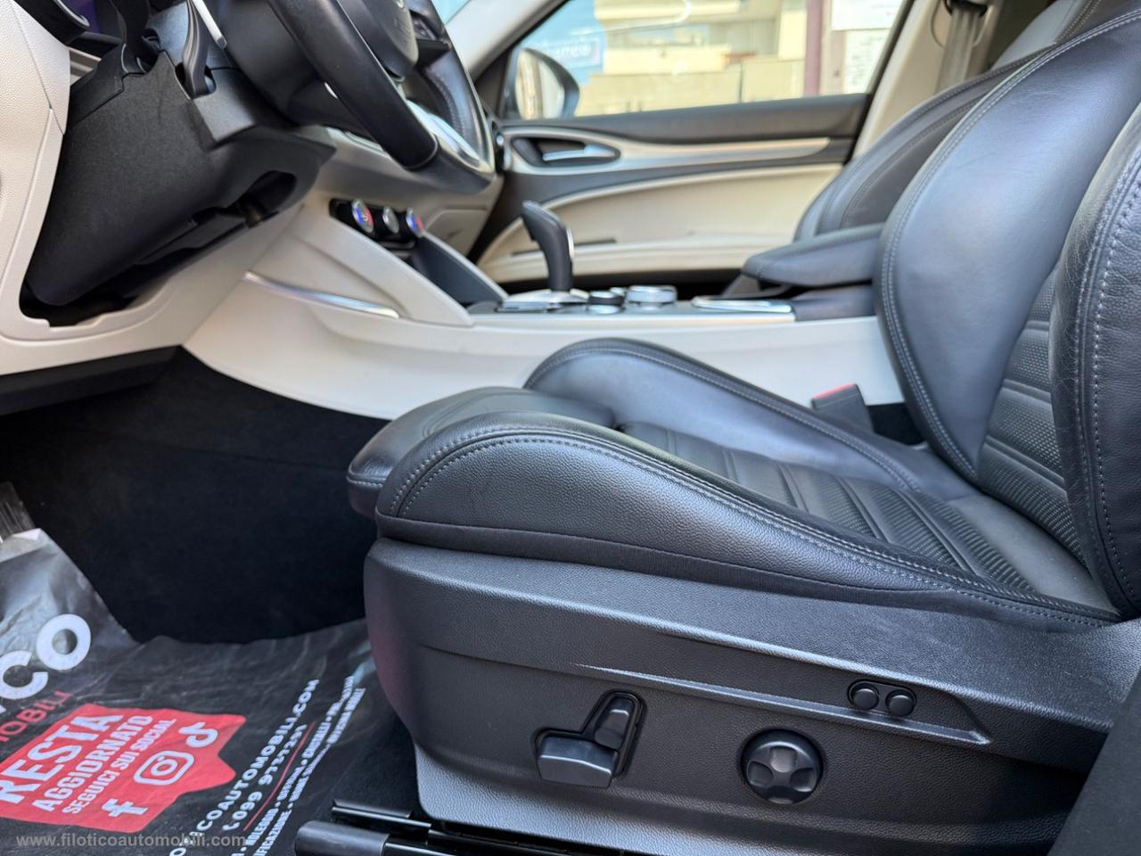 ALFA ROMEO Stelvio 2.2 T.diesel 190CV AT8 Q4 Sprint MY 2021 - GANCIO DI TRAINO ELETTRICO-PELLE