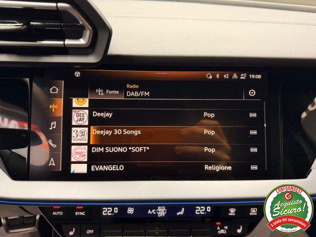 AUDI A3 SPB 35 TFSI S tronic S line PREZZO REALE