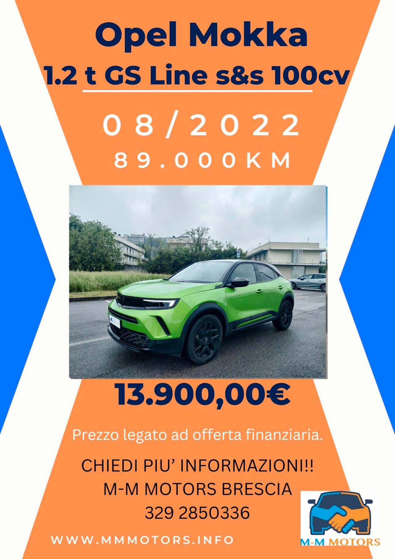 OPEL Mokka 1.2 t GS Line s&s 100cv