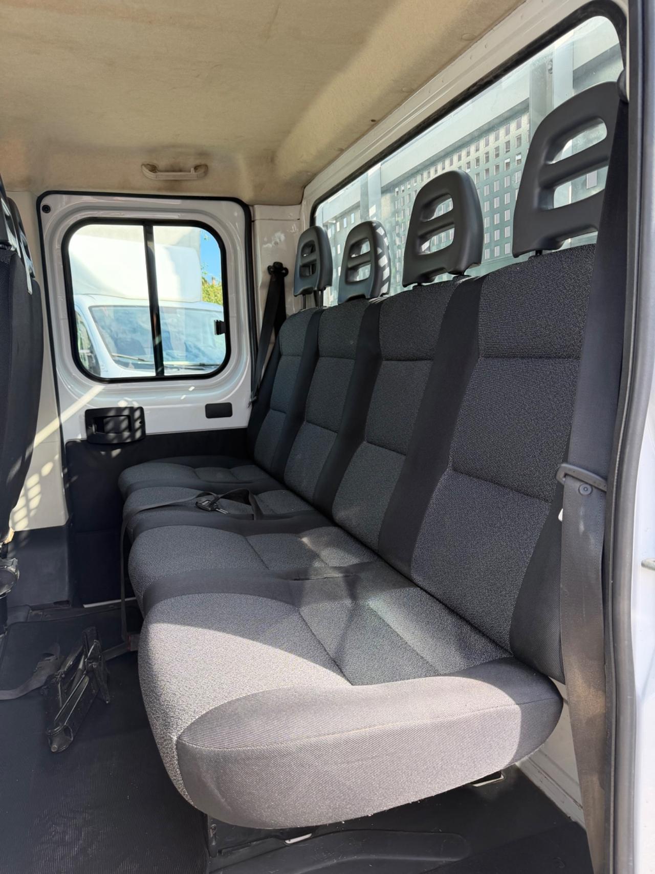 Fiat ducato 7 posti doppia cabina cassone fisso