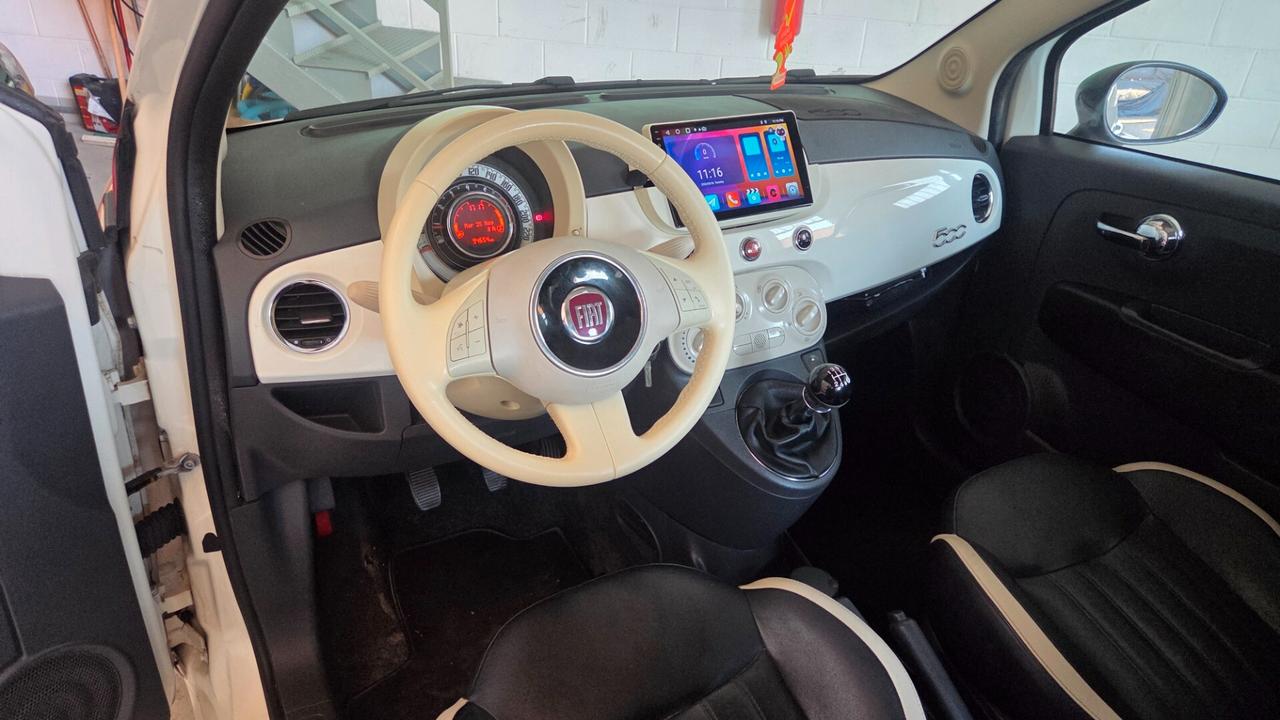 Fiat 500 1.2 GQ interni pelle